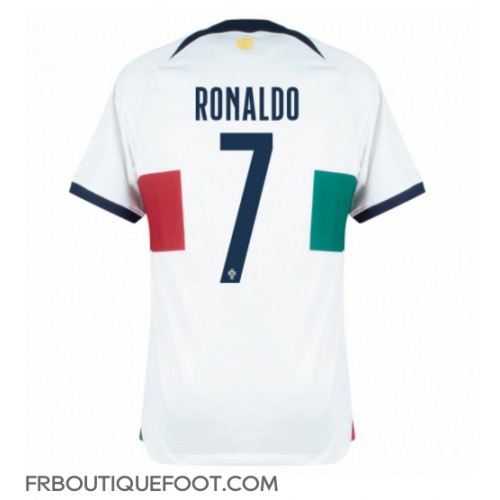 Maillot de foot le Portugal Cristiano Ronaldo #7 Extérieur vêtements Monde 2022 Manches Courtes